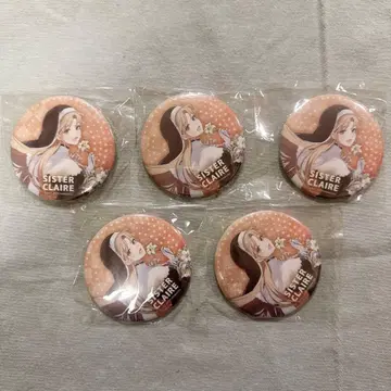 니지산지 신 비주얼 굿즈 캔뱃지 시스터 클레어 5개 세트