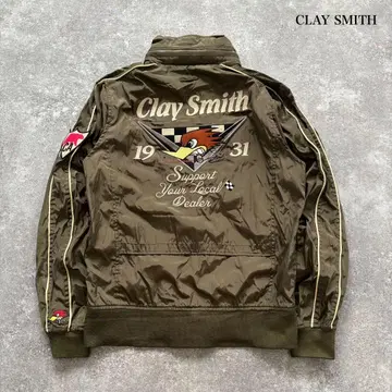 [ CLAY SMITH ] 클레이 스미스 나일론 자켓 와펜 자수 (L)