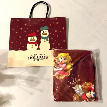 [ 미개봉 새상품 ] 슈퍼 마리오 해피 홀리데이 혜택 플리스 담요