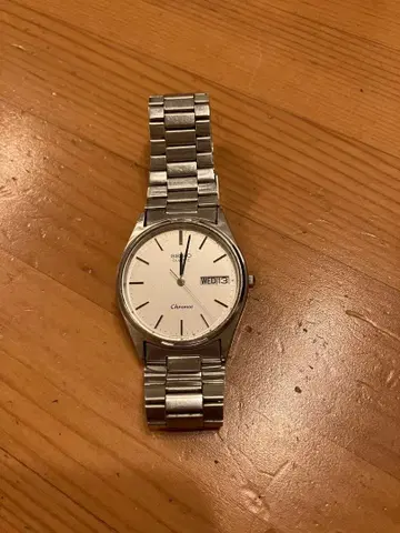 세이코 쿼츠 세이코 크로노스 8123-7090 화이트 다이얼