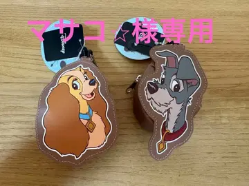 디즈니 시마무라 코인 케이스 x 2 파우치 포함 쇼핑백 미사용