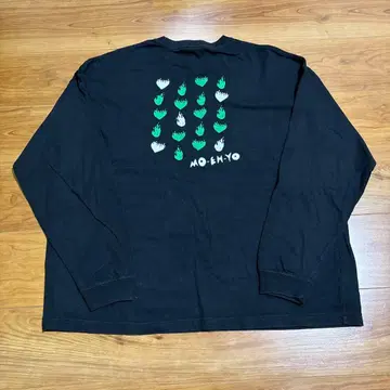 후지이 카제 모에요 롱슬리브 티셔츠 M 사이즈 블랙