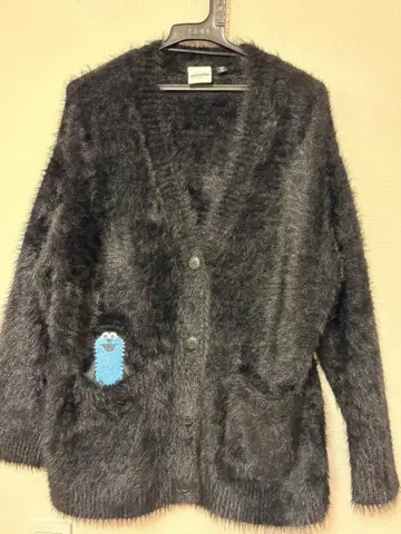 SUNSUN 자수 가디건 블랙 GU