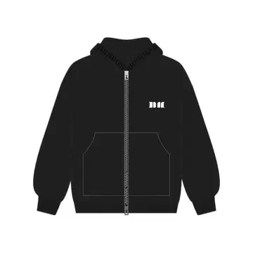 [ BABYMONSTER ] 베이비몬스터 풀 집업 후드티 블랙