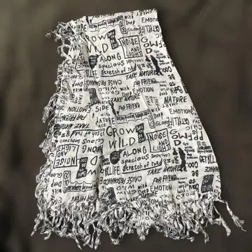 PPFM 신의 의류 손글씨풍 디자인 스톨