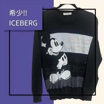 레어 ICEBERG 스웨터 미키 L