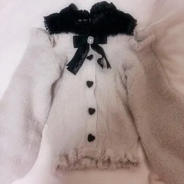 LIZLISA 레이어드 스타일 어깨 트임 니트 핑크