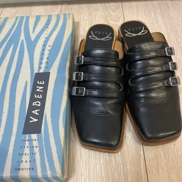 아르카 VABENE 블랙 백 오픈 샌들 35