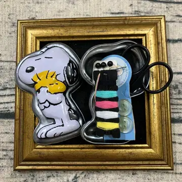 레트로 스누피 다이컷 캔 소잉 세트 쇼와 레트로 당시물