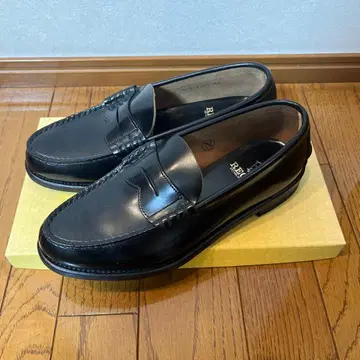 블랙 로퍼 가죽 밑창