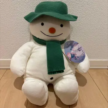 [레어] 에덴사 스노우맨 봉제 인형 약 30cm 레트로