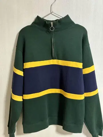 JERZEES x SHIPS 하프 지퍼 맨투맨