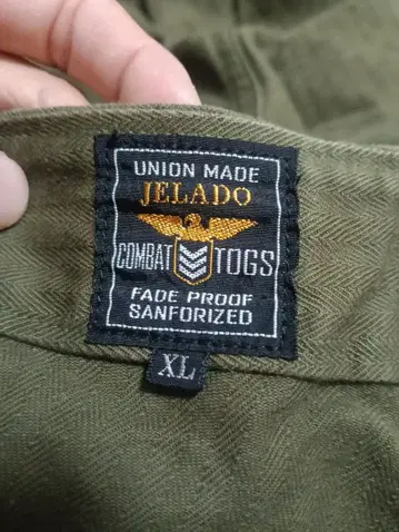 JELADO COMBAT TOGS 워크 팬츠 XL 카키