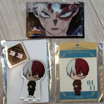 히로아카 애니메이트 카페 토도로키 쇼토 미니 아크릴 스탠드 플레이트 카드