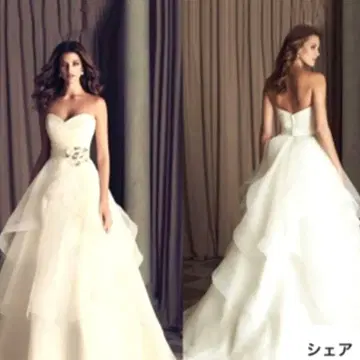 웨딩 드레스 A라인 하트넥