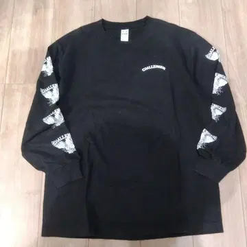 CHALLENGER 블랙 롱 슬리브 T셔츠 L