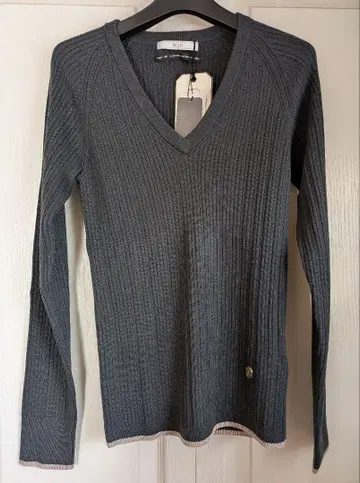 Estnation Phil O. 그레이 V넥 긴팔 스웨터