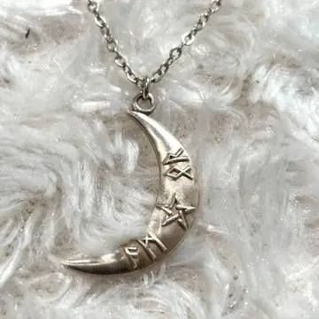 실버 925 펜던트 체인 포함 CRESCENT NTI U.S.A