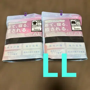 워크맨 메디힐 반팔 셔츠 & 하프 팬츠 검정 LL 새상품