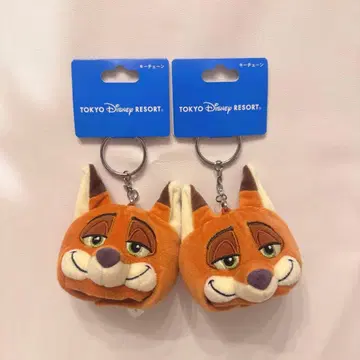 주토피아 팬캡 키체인 닉 2점 택 포함 새상품