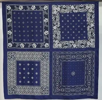 crabat Mix Bandana Scarf 크라바트 대형 실크 스카프