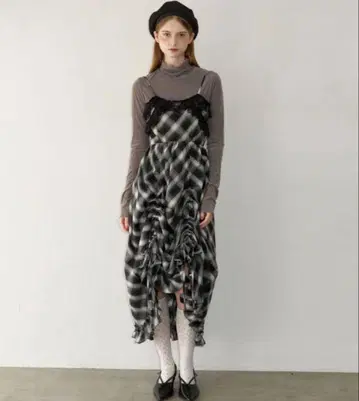 idem 이뎀 레이스 드로스트링 원피스