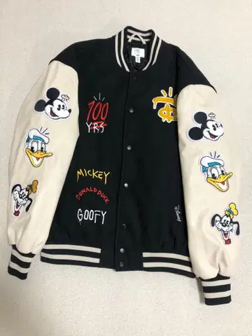 디즈니 100 H&M 바시티 자켓 사이즈 M 가격 인하