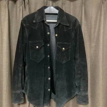 80s 빈티지 스웨이드 가죽 자켓 가죽 셔츠