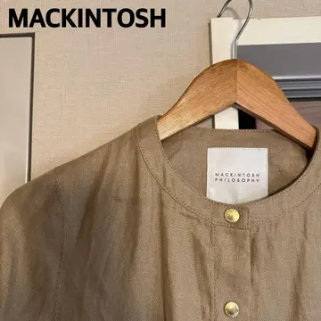 [레어] MACKINTOSH 매킨토시 린넨 노카라 자켓
