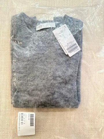 [ NOBLE ] 파인 알파카 울 시어 니트