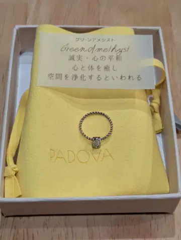 PADOVA 핑키링 3호 그린 자수정