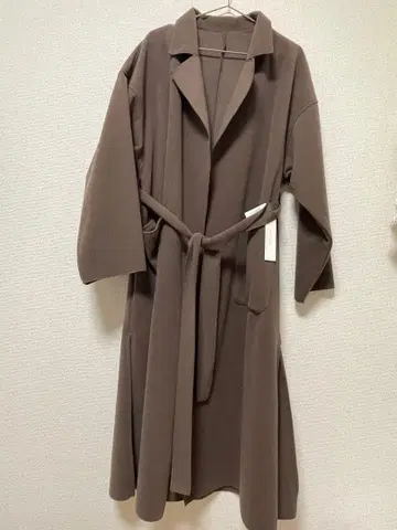 (mysty woman) 브라운 벨트 부착 롱 코트