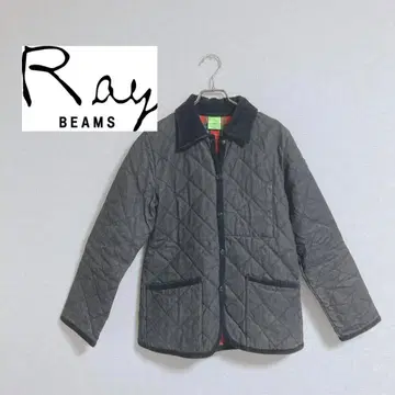 레이빔스 데님 퀼팅 코트 블랙 관:512