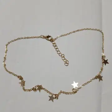 골드 별 모양 참 팔찌