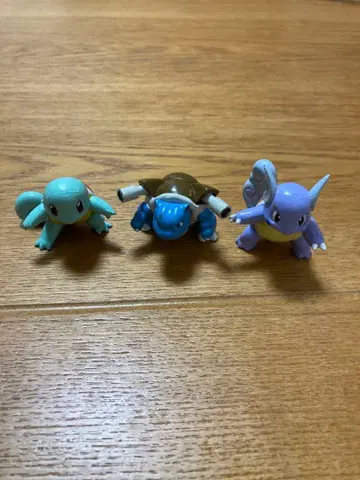거북왕, 어니캡, 꼬부기 포켓몬 피규어 3체 세트 몬코레
