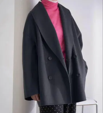 미사용 택 포함 Super160 숄카라 하프 코트 36