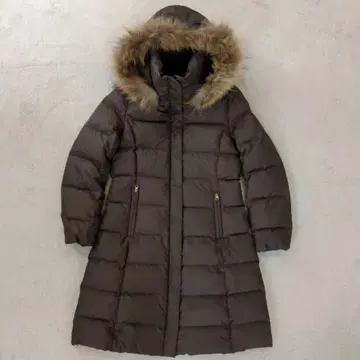 IENA 브라운 다운 자켓 롱 기장