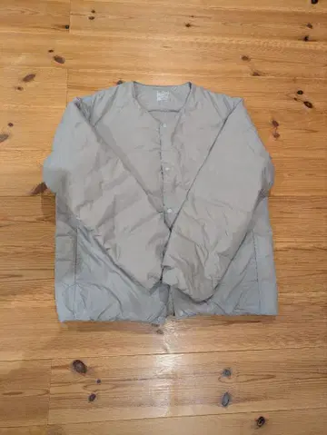 [거의 새상품] 무인양품 경량 다운 포켓터블 노카라 자켓