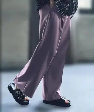 HARE PT 배기 와이드 플레어 팬츠 하레 핑크 M