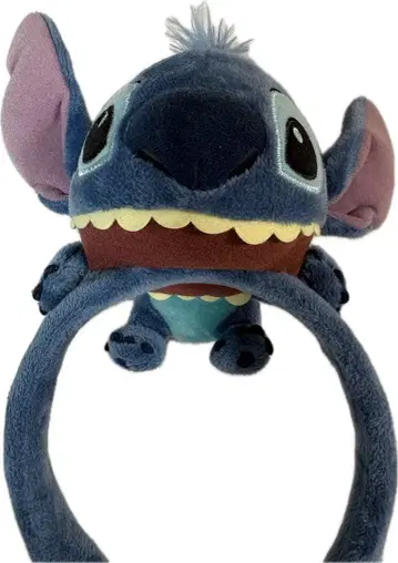 스티치 봉제 인형 머리띠 디즈니랜드 디즈니