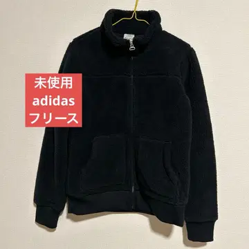 아디다스 플리스 국제 택 여성용 블랙 상의 아우터