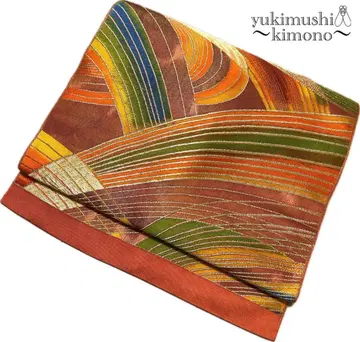 ZZ1264 나고야 오비 나고야 제단 홍차 354cm 팔로우 시 할인