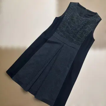 레리안 오버롤 스커트 블랙/그레이