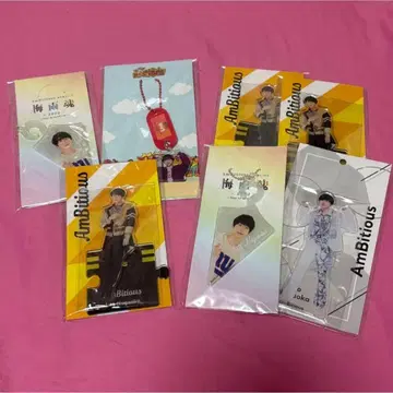 ambitious 나가오카 렌오 아크릴 스탠드 아크릴 키링 7개 세트