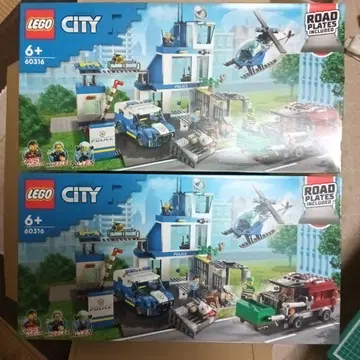 미개봉 새상품 LEGO City 경찰서 세트 60316 2개