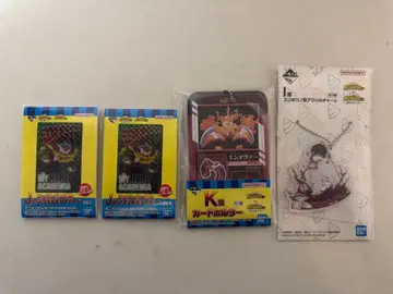 나의 히어로 아카데미아 카드 2장 및 키링 세트 제일복권 히로아카