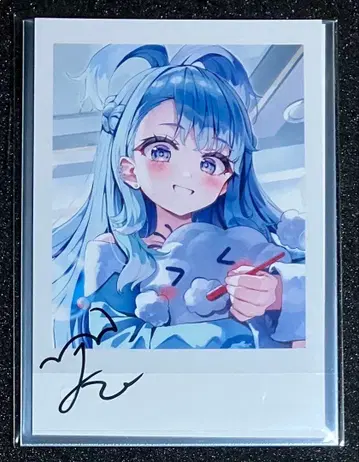 코보 카나에루 생일 기념 2024 친필 사인 폴라로이드풍 브로마이드 카드