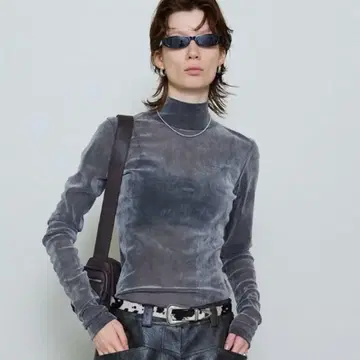 MAISON SPECIAL 벨로 메쉬 탑 그레이