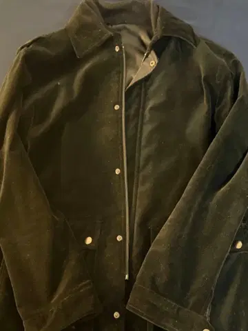 코듀로이 블랙 자켓 버튼 프론트