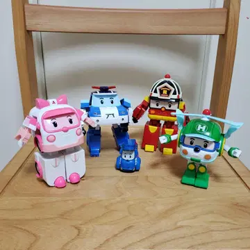 로보카 폴리 가동식 피규어 5체 세트